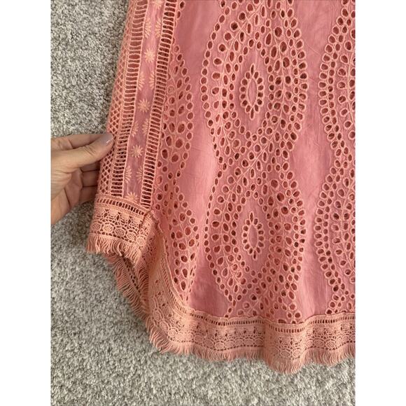 Johnny‎ Was Hoxie Eyelet Sleeveless Tank Top Women’s Large - Picture 3 of 11